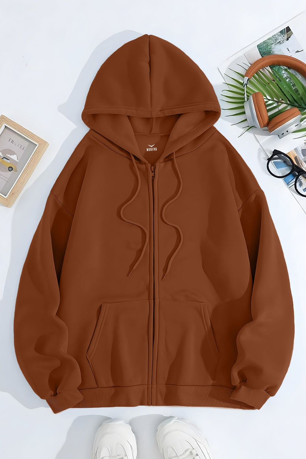 Unisex Fit Classic Zipper Hoodie