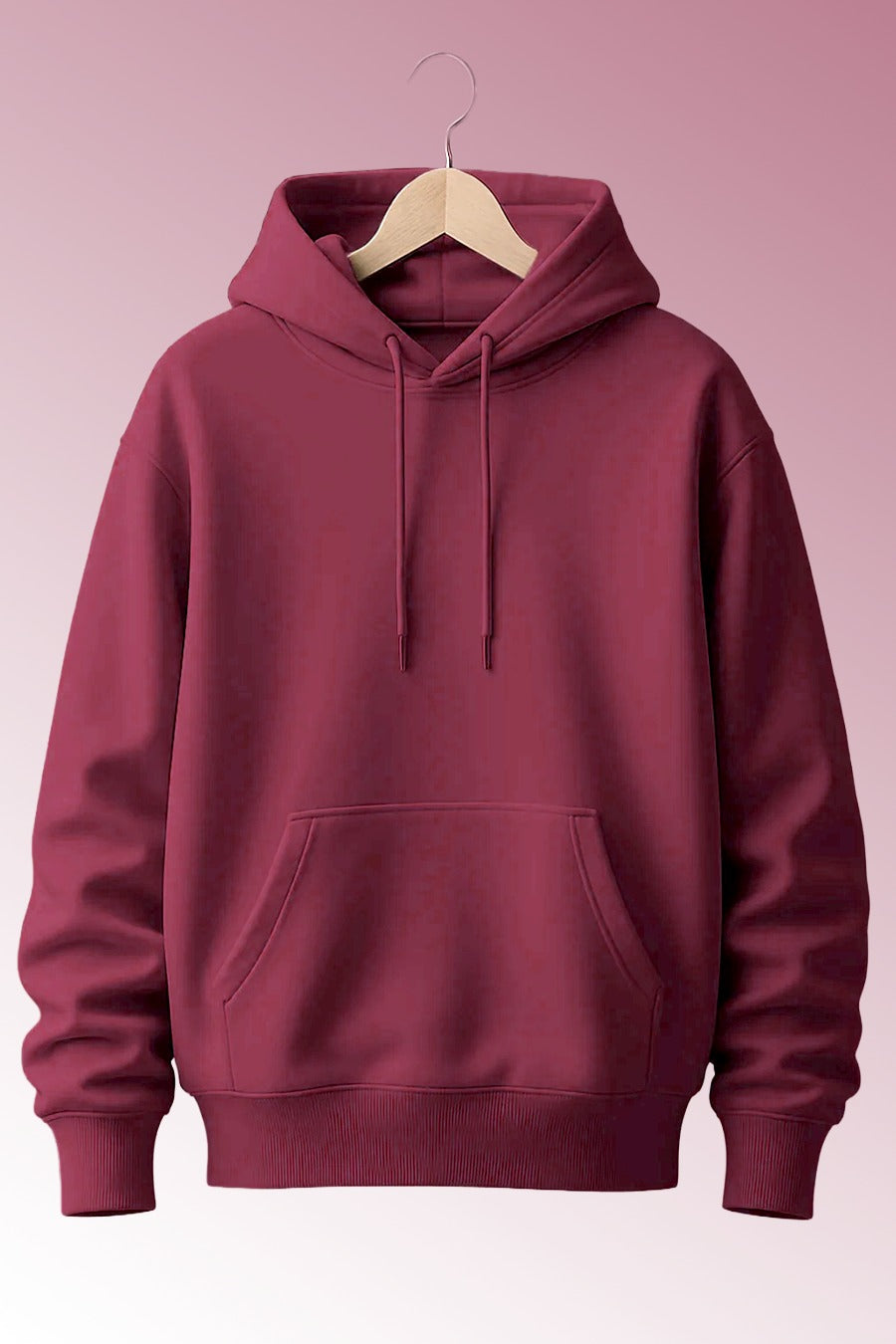 Men Maroon Hoodie for Winter |