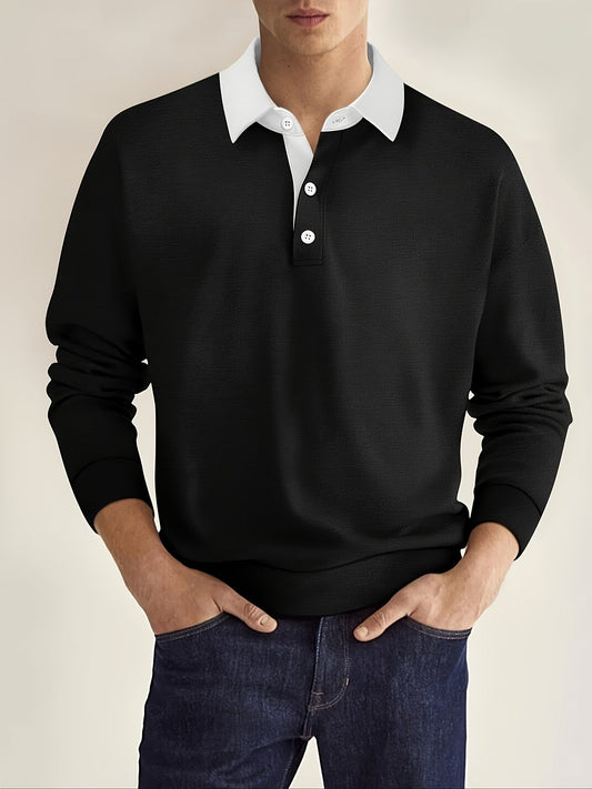 Premium Contrasted Collar T_shirt