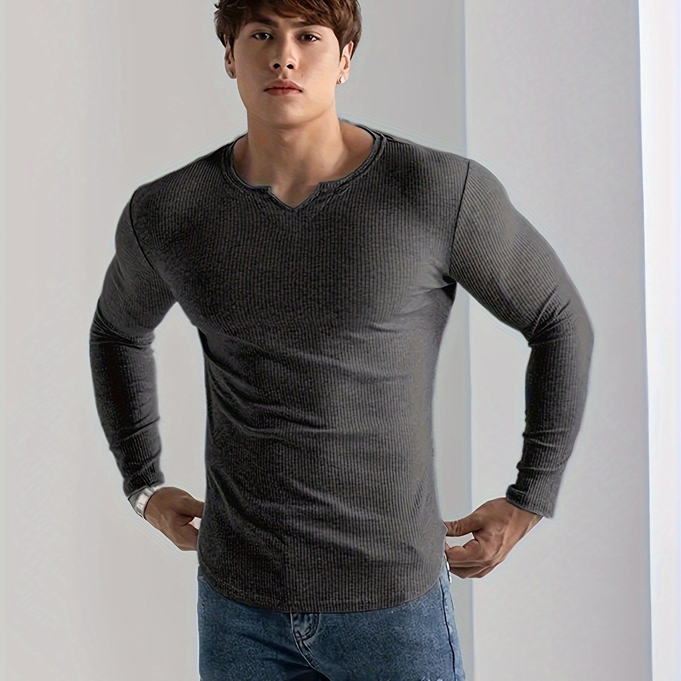 Slim Fit Full Sleeves T-Shirt #2