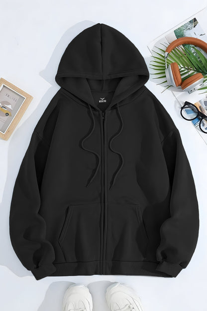 Unisex Fit Classic Zipper Hoodie