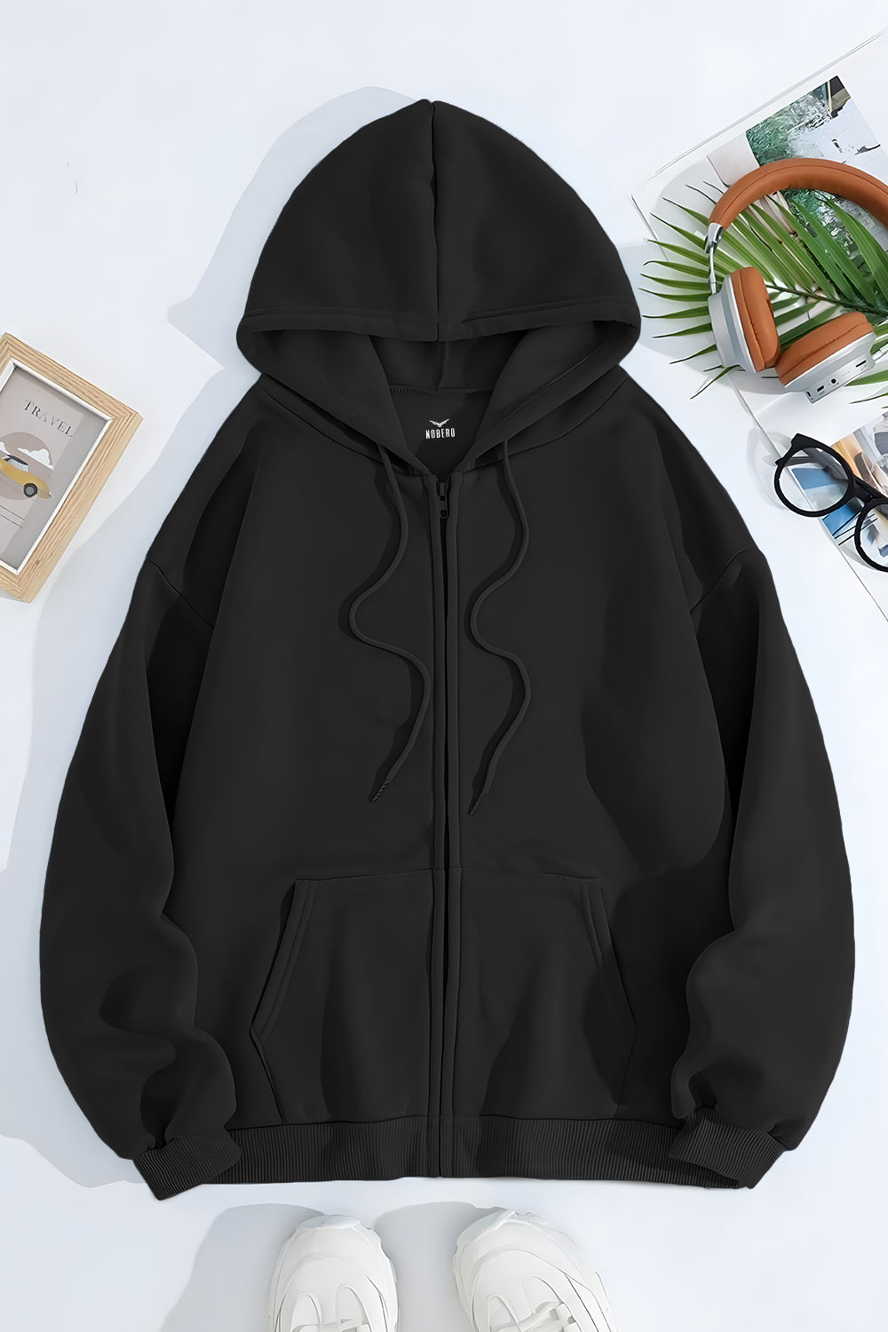 Unisex Fit Classic Zipper Hoodie