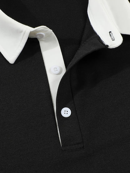 Premium Contrasted Collar T_shirt