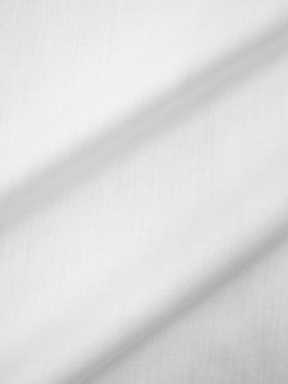 Embroidered Smart Casual White Shirt