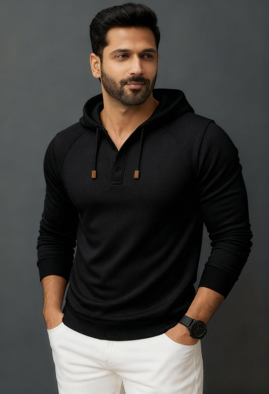 Premium White Hoodie T-shirt for Men(F/S)