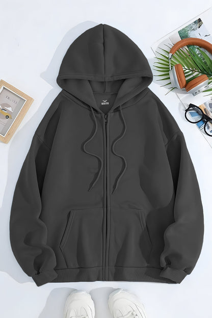 Unisex Fit Classic Zipper Hoodie