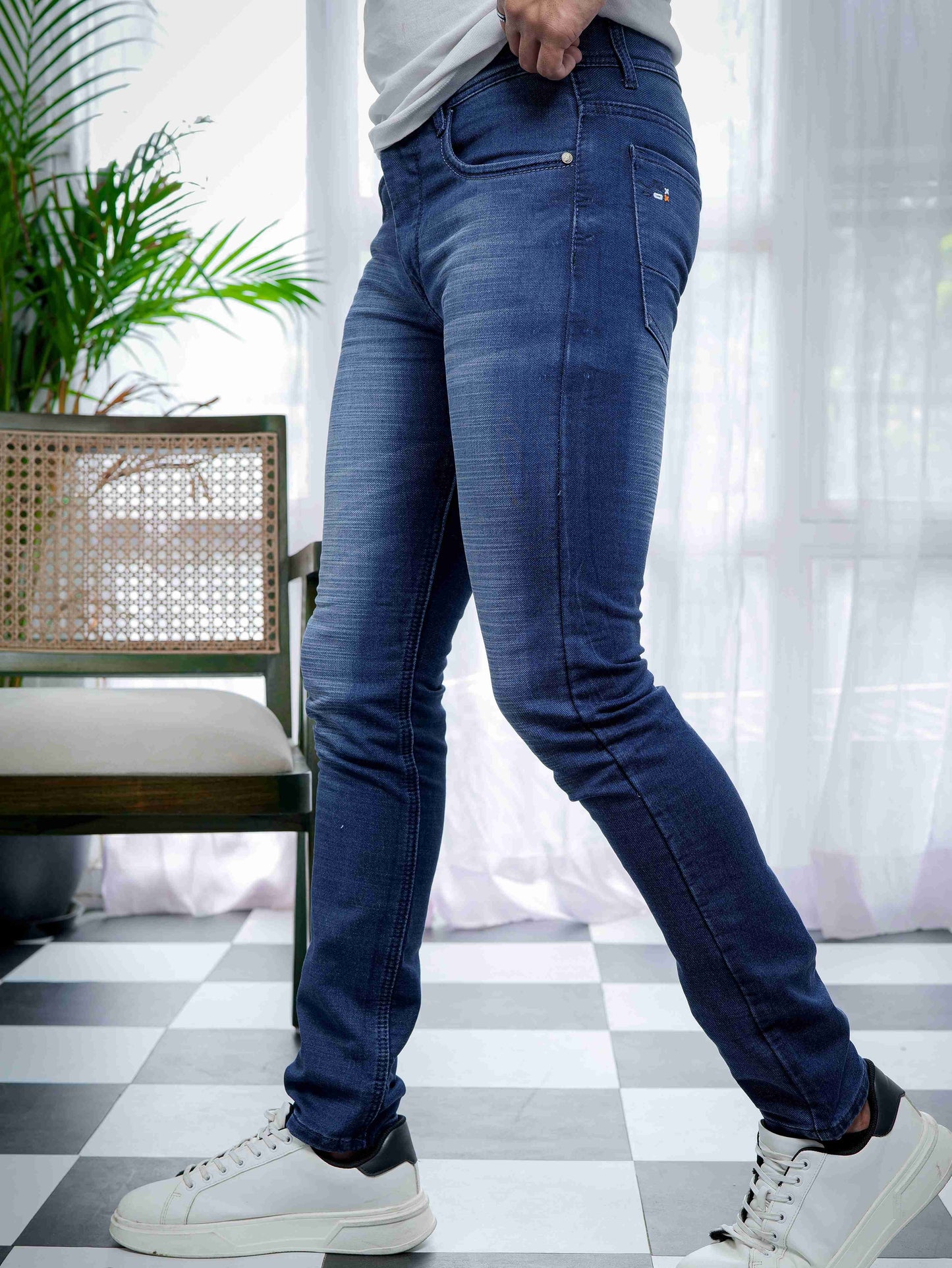 Blue Skinny Stretch Jeans