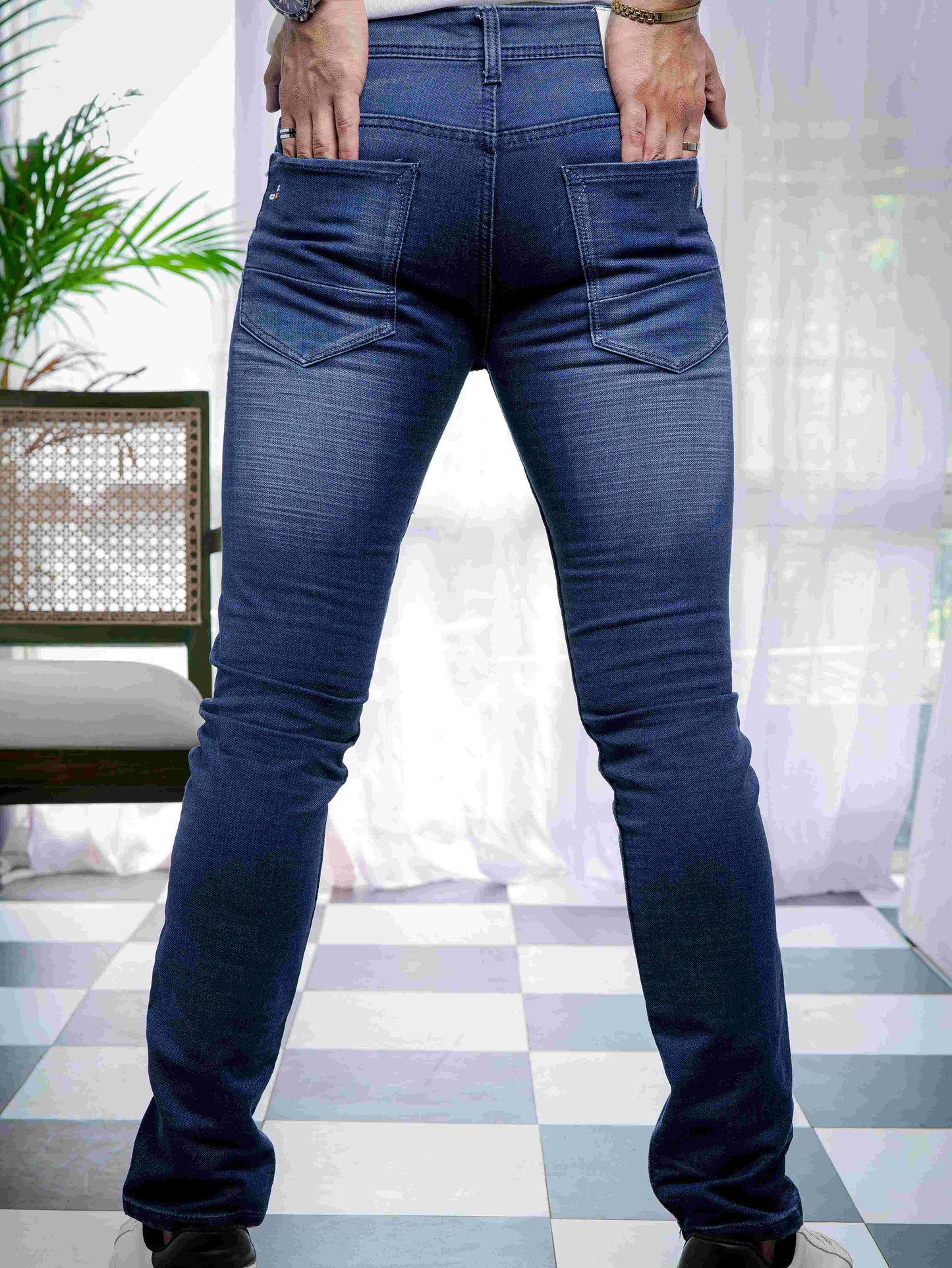Blue Skinny Stretch Jeans