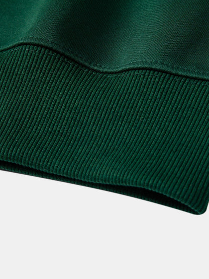 Relax Fit Polo Collar Sweatshirt