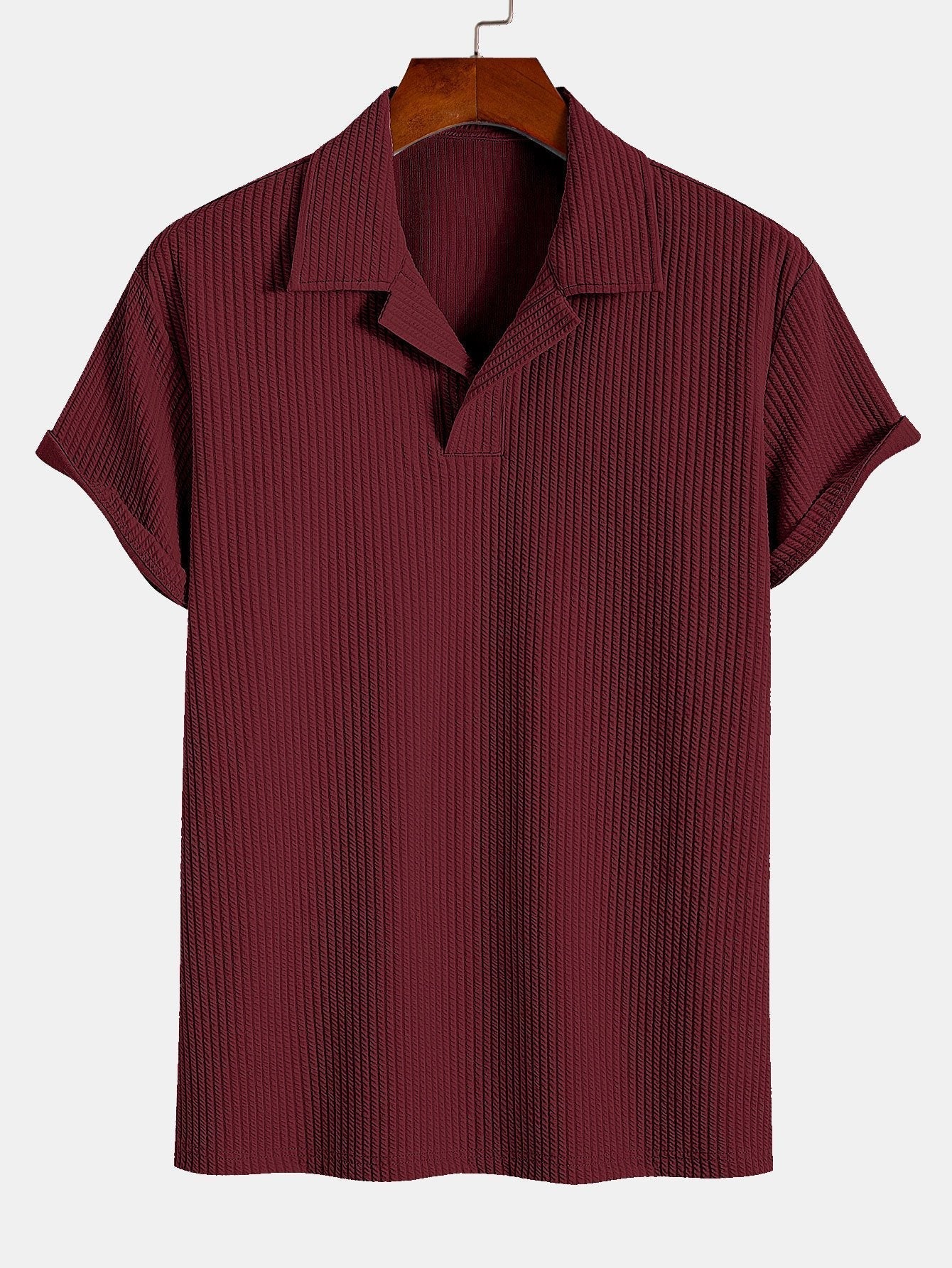 Ribbed Cuban Collar Polo