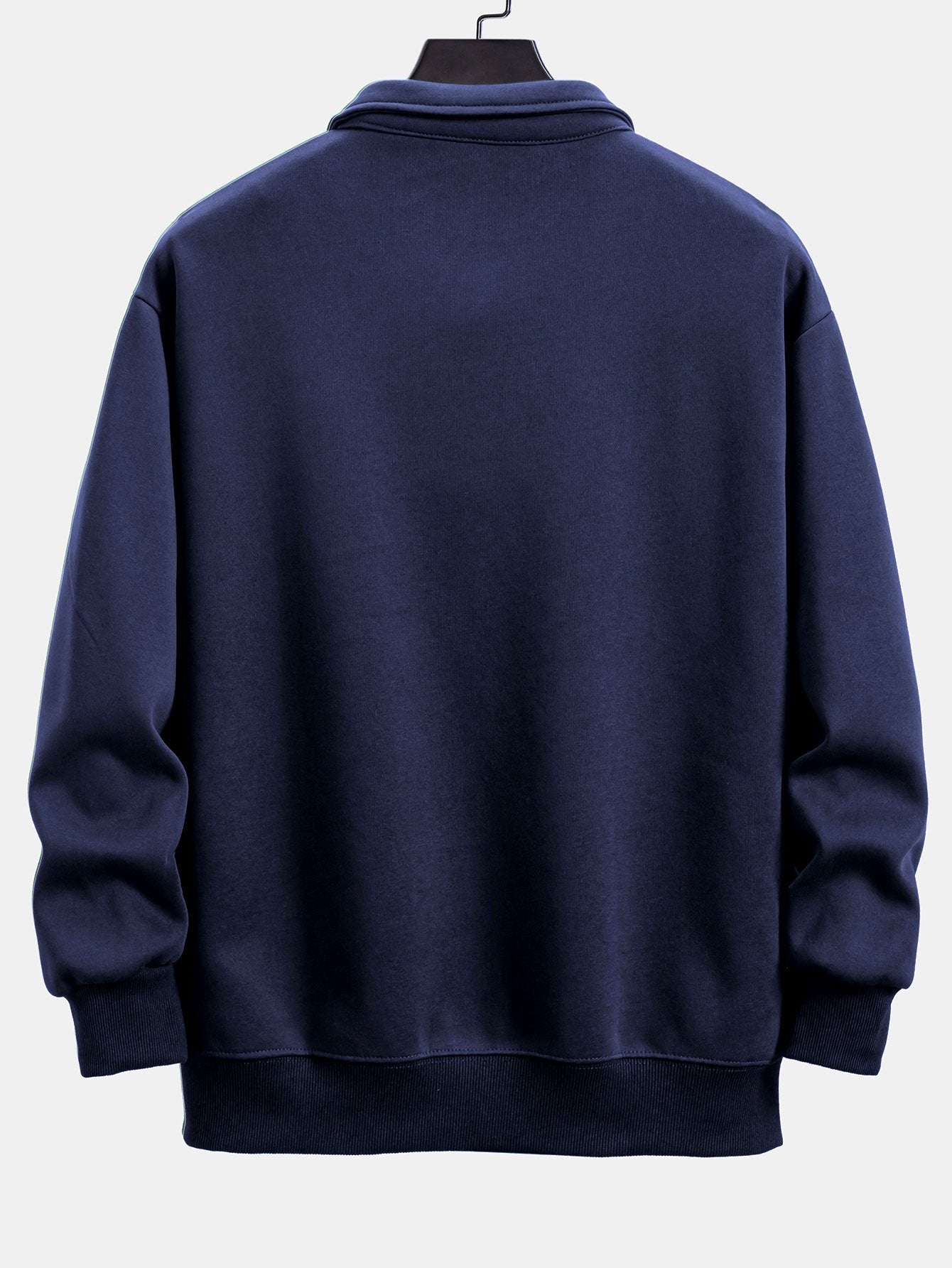Relax Fit Polo Collar Sweatshirt
