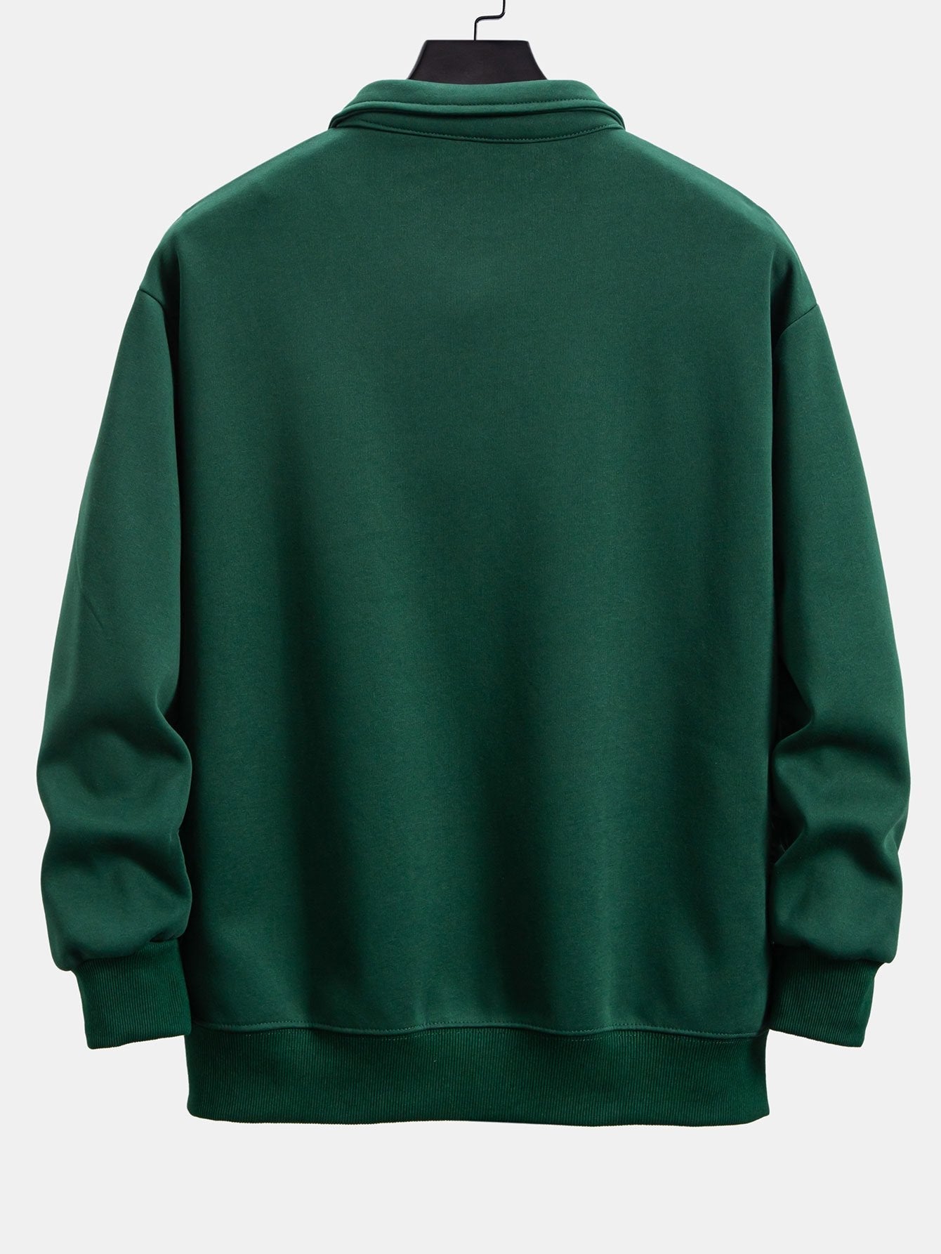 Relax Fit Polo Collar Sweatshirt