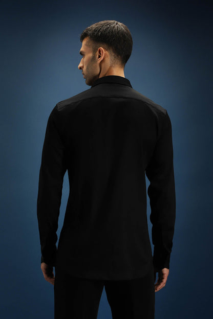 Sone Ki Bandook(Gun)- Hand Embroidered Designer Shirt - Black