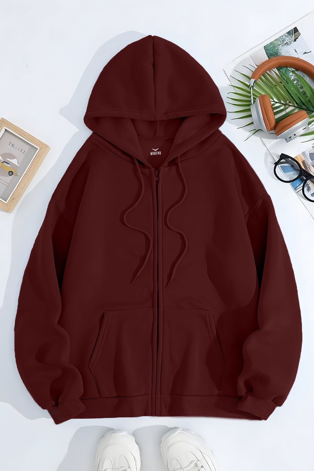 Unisex Fit Classic Zipper Hoodie