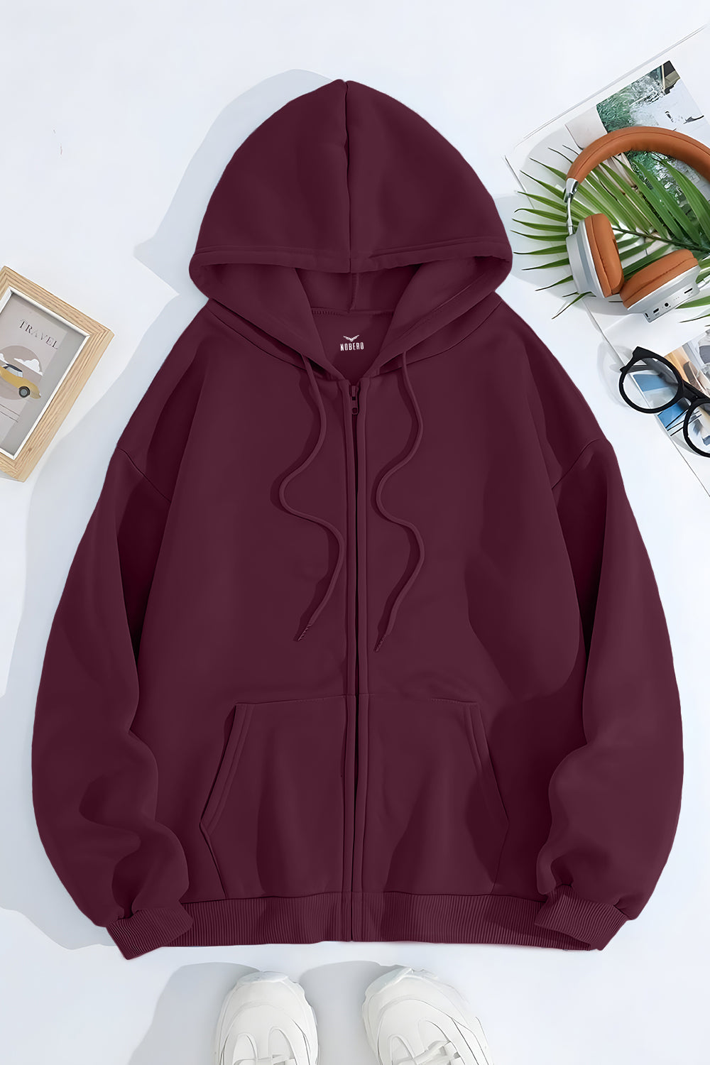 Unisex Fit Classic Zipper Hoodie