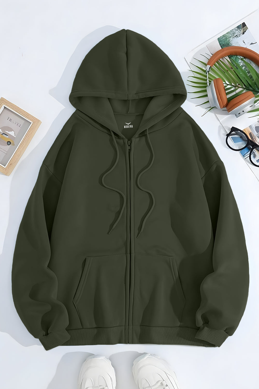 Unisex Fit Classic Zipper Hoodie