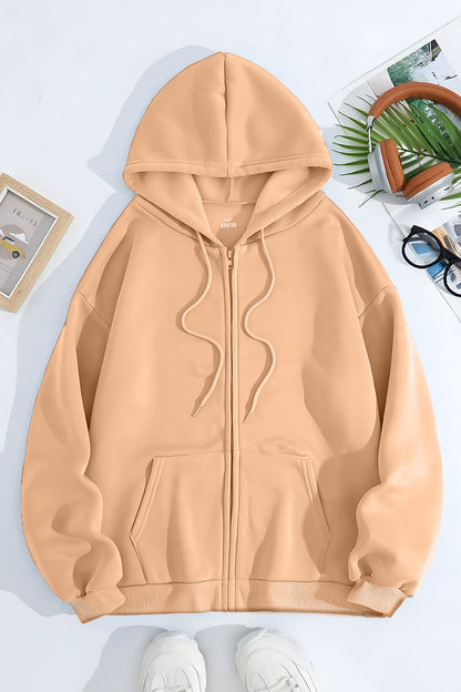 Unisex Fit Classic Zipper Hoodie