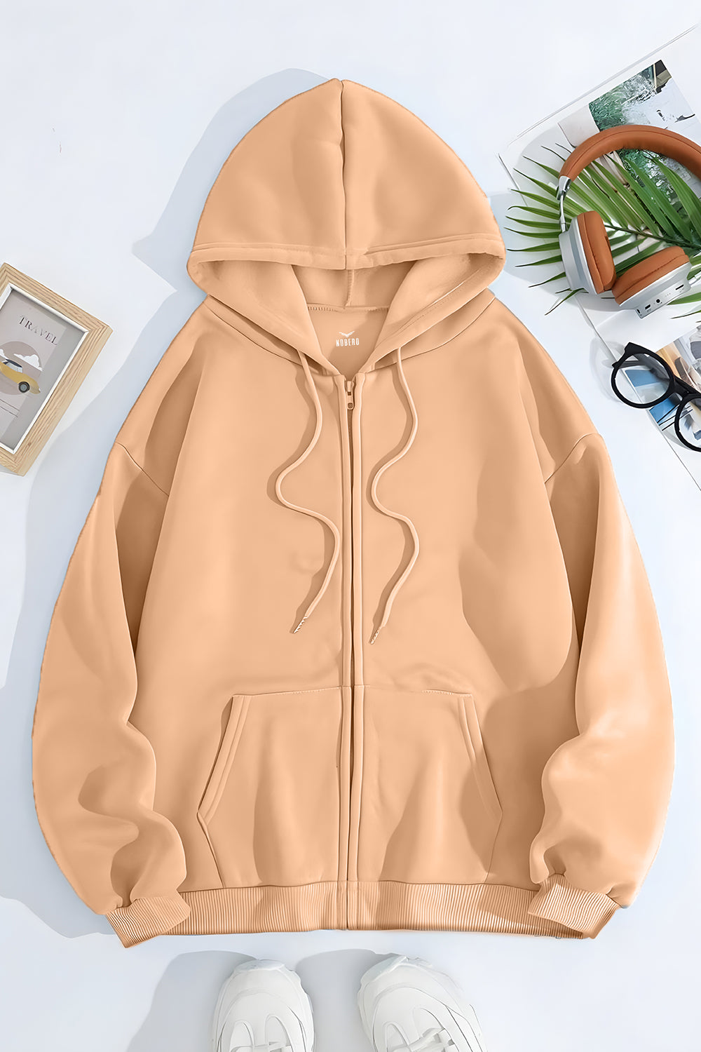 Unisex Fit Classic Zipper Hoodie