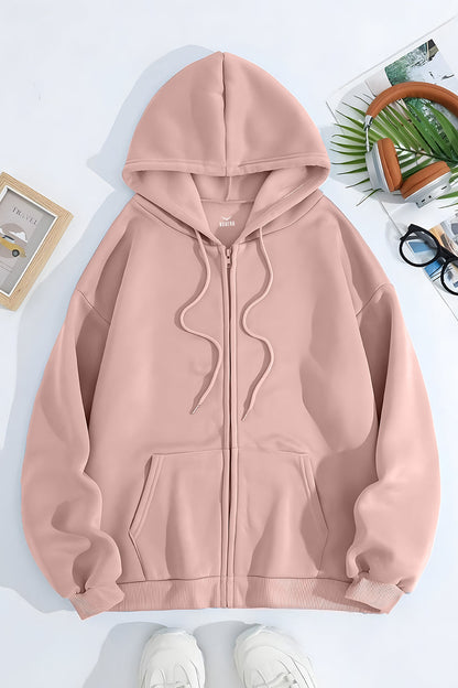 Unisex Fit Classic Zipper Hoodie