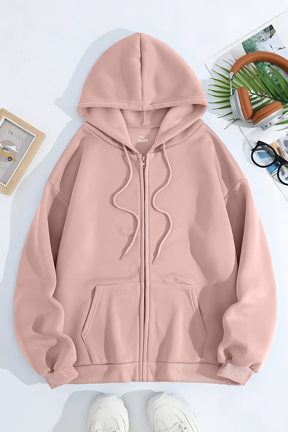 Unisex Fit Classic Zipper Hoodie