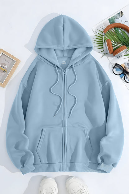 Unisex Fit Classic Zipper Hoodie