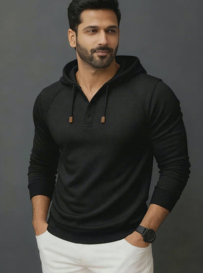 Premium White Hoodie T-shirt for Men(F/S)