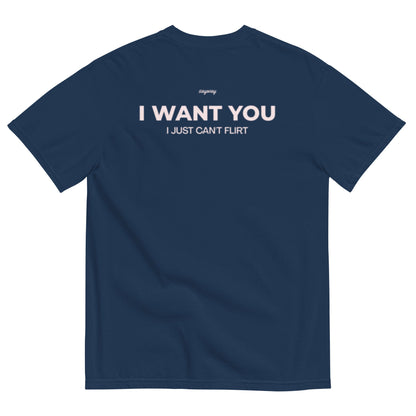 I WANT YOU, I JUST CAN'T FLIRT (BLUE)