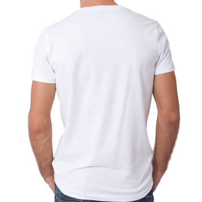 Half Sleeves 180 GSM T-Shirts for Men Cotton (White)